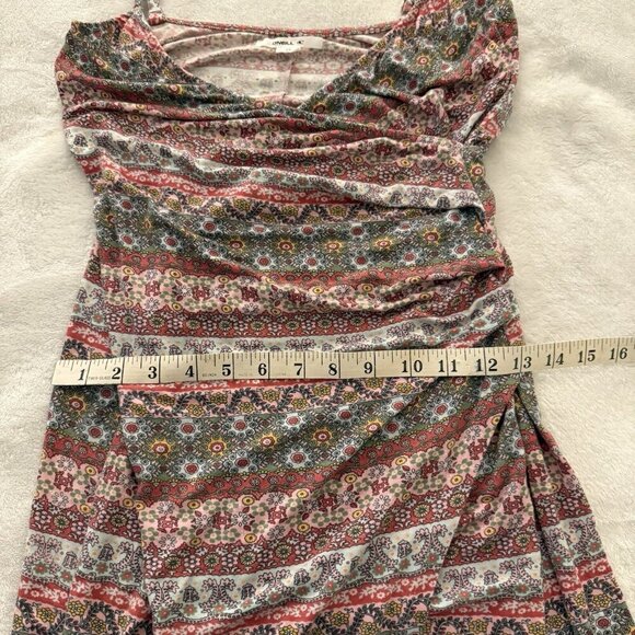 O'Neill Womens Size XS Floral Geometric Print Wrap Dress - Picture 6 of 15